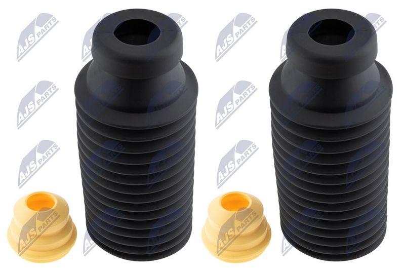 Capac protectie, burduf amortizor Chrysler Voyager 2000-2008, Dodge Caravan 2000-2007; set, partea din fata; K04684442AB; NTY, aftermarket