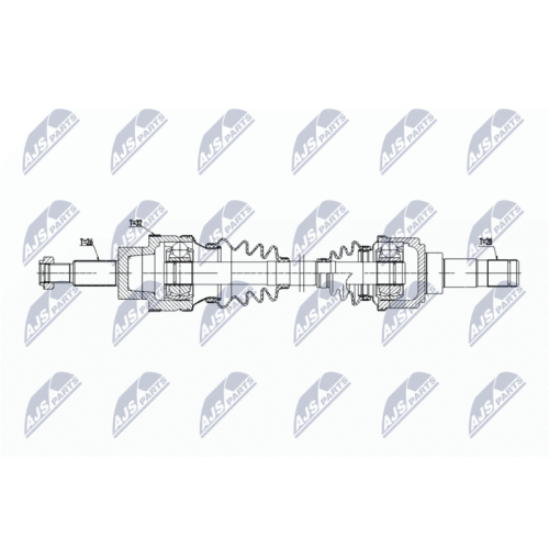 Planetara Jaguar X-Type X400 2.2d, 2.1 V6, 2.5 V6, 3.0 V6 2002-2009, Spate, Stanga, CV Manuala, CV Automata, NPW-JG-008