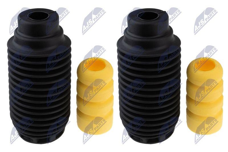 Capac protectie, burduf amortizor Citroen Berlingo 2008-, C4 2004-, C4 Picasso 2007-2013, Ds4 2011-2015, Peugeot 3008 2009-2016, 307 2000-2009, 308 2007-2014, 5008 2009-2017, Partner 2008-; set, partea din fata; 9636263880; NTY, aftermarket