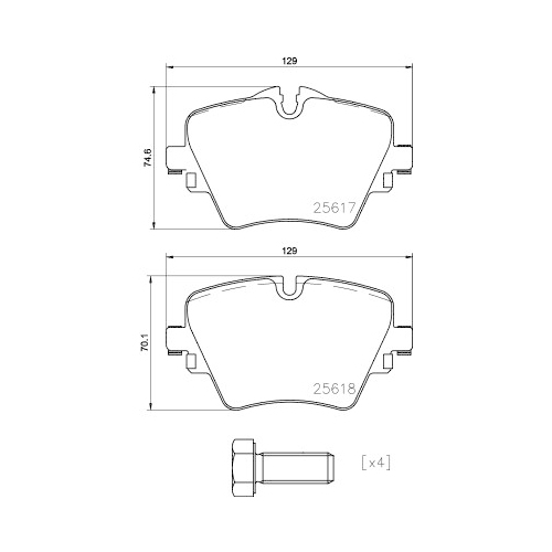 BREMBO set placute frana,frana disc PRIME LINE