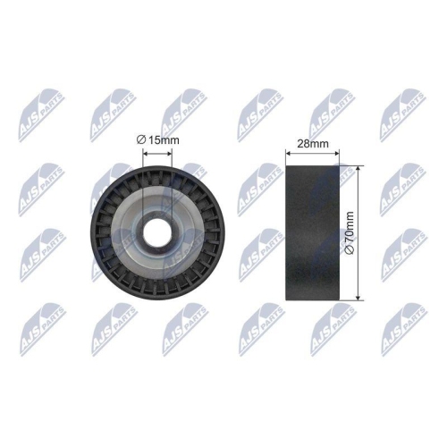 Rola intinzator curea transmisie Audi A2 2000-2005, Seat Ibiza, Cordoba 2002-2009, Skoda Fabia 2003-2010, Roomster 2006-, Vw Fox 2005-, Lupo 1999-, Polo 2001-, 180-87