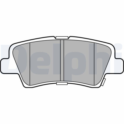 Placute frana Hyundai Ix35 (Lm, Tucson (Tl, Tucson Box/Suv (Tle); Kia Sportage 4 (Ql; Ssangyong Tivoli, Xlv Suv, Xlv Van, punte spate, cu indicator uzura acustic, DELPHI