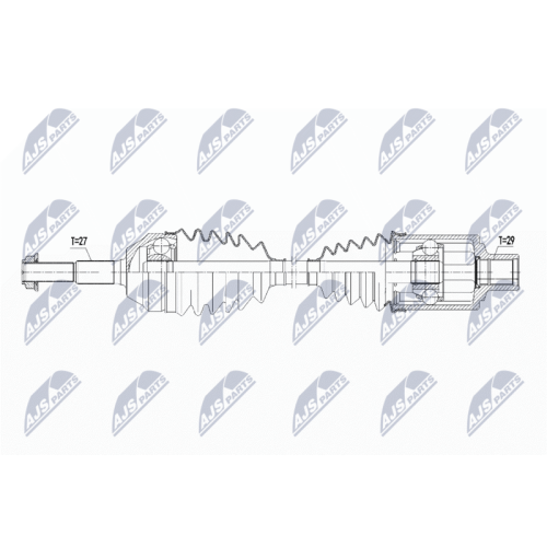 Planetara Jeep Cherokee 2.4, 3.7, 2.5crd, 2.8crd 4wd 2001-2008, Fata, Dreapta, 5066020AA