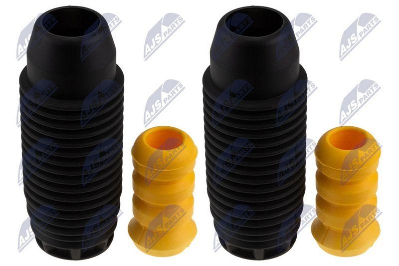 Capac protectie, burduf amortizor Citroen C3 2016-, Peugeot 2008 2013-, 208 2012-2019; set, partea din fata; 9676408280; NTY, aftermarket