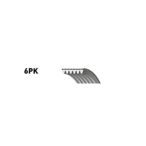 Curea transmisie cu caneluri Gates 6PK1763