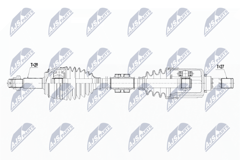 Planetara Nissan X-Trail (T32) 2.0, 2.0 T 2WD, AWD 2014-, Qashqai 2.0 2017-, Rogue Sport 2.0 2017-; partea din fata, stanga; 39101-4BB0B; NTY, aftermarket