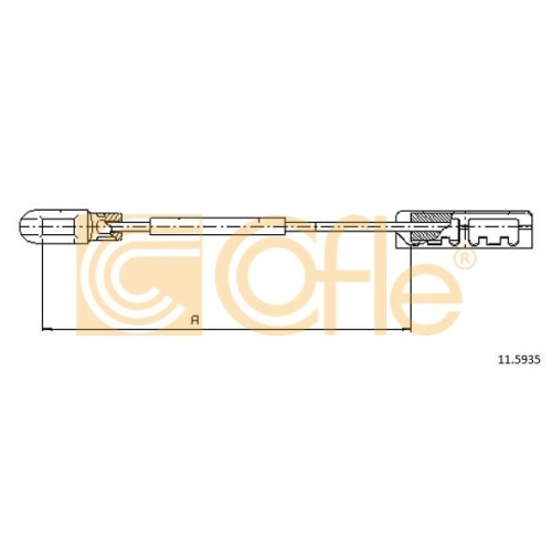 Cablu frana mana Hyundai Grandeur (Tg); Opel Vectra B Cofle 115935, parte montare : stanga, dreapta, spate