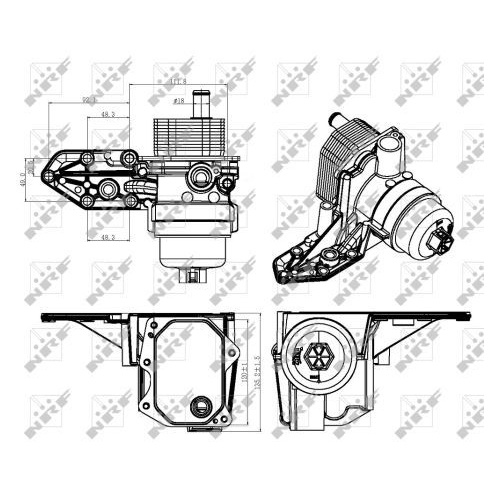 Radiator ulei motor, Termoflot Nrf 31309