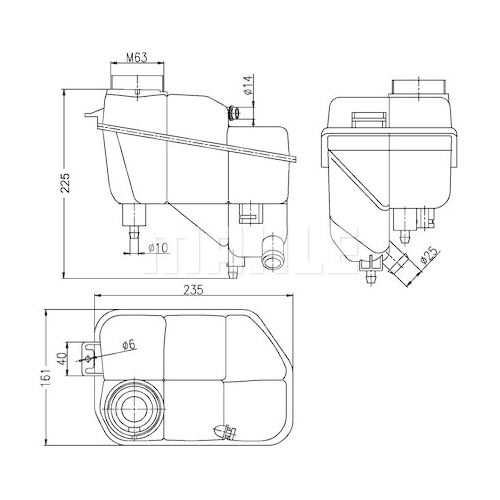 MAHLE Vas de expansiune, racire BEHR