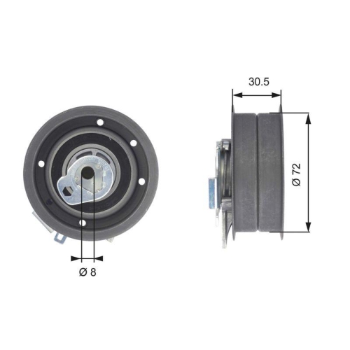 GATES rola intinzator,curea distributie PowerGrip&trade;