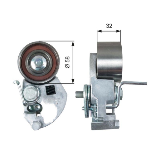 GATES rola intinzator,curea distributie PowerGrip&trade;