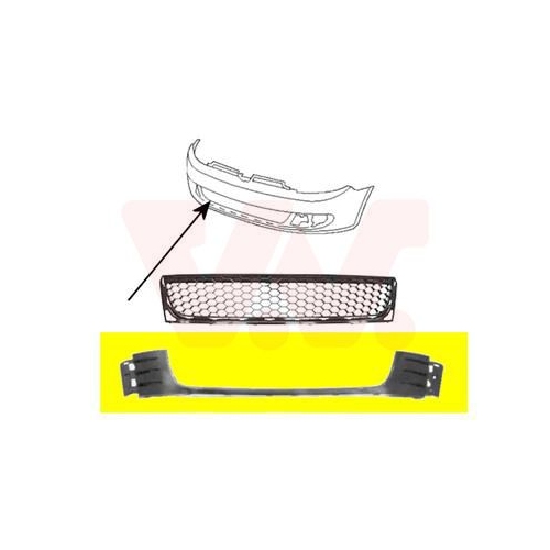 Grila bara protectie Vw Golf 6 (5k1) Van Wezel 5765599, parte montare : fata