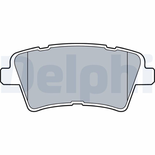 Placute frana Hyundai I20 3 (Bc3; Kia Optima (Jf), Optima Sportswagon (Jf), 1.6 T-GDI, 2.0 T-GDi, 2.0 T-GDi GT, punte spate, cu indicator uzura acustic, DELPHI