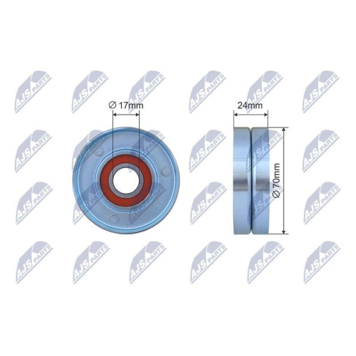 Rola intinzator curea transmisie Audi A4 (B6, B7) 2000-2005, A6 (4f2, 4f5) 2002-2011, 500232
