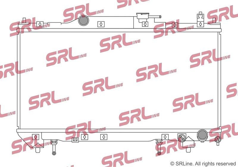 Radiator Toyota Avensis 00-03, motor: 2.0, 658x325x16, SRLine, Aluminiu/ Plastic brazat, 164000H010