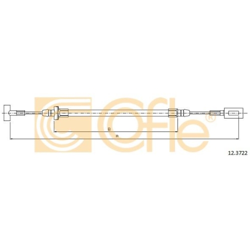 Cablu frana mana Iveco Daily 3, Daily 4 Cofle 123722, parte montare : stanga, dreapta, spate