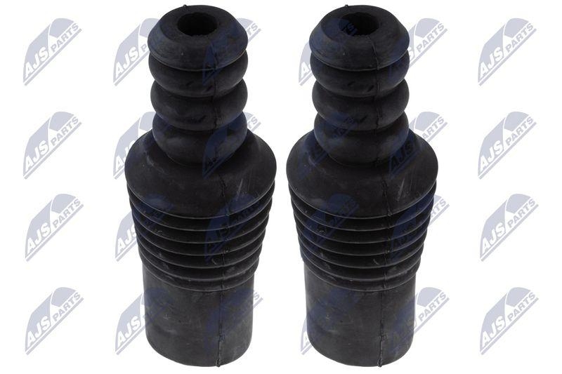 Capac protectie, burduf amortizor Dacia Duster 2010-, Logan 2004-, Sandero 2008-; set, partea din fata; 6001549290; NTY, aftermarket