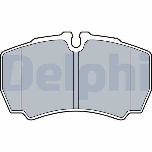 Placute frana Iveco Daily 6 Box, Daily 6 Platform / Chassis, punte spate, cu senzor uzura, DELPHI