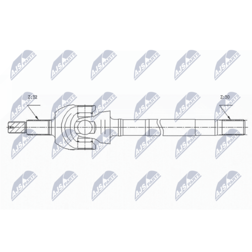 Planetara Jeep Wrangler 2007-2018, Fata, Dreapta, Dana 44, 68145208AA