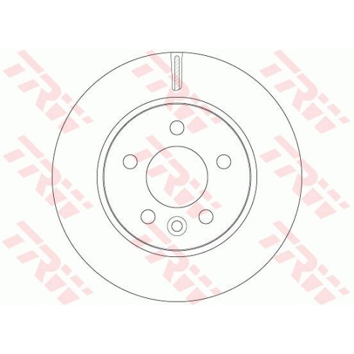 Disc frana Trw DF6482, parte montare : Punte fata