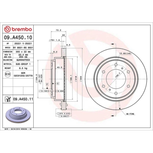 Set disc frana Mitsubishi Pajero Classic (V2 W V6 W V7 W) 07.01-, Pajero 2 (V3 W) 04.00-09.07, Pajero 3 (V7 W V6 W) 01.99-09.07, Pajero 3 Canvas Top (V6 W V7 W) 02.00-12.06, Pajero 4 (V8 W V9 W) 10.06-, Pajero 4 Van (V9 V8 V8 V) 11.06-, Pajero Sport I (K7