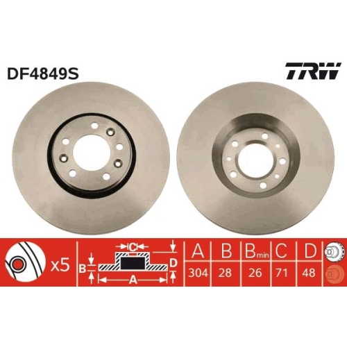 TRW Disc frana