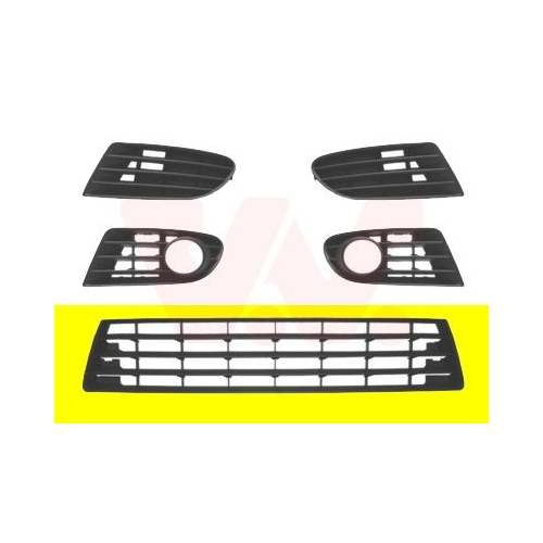 Grila bara protectie Vw Golf Plus (5m1, 521) Van Wezel 5895590, parte montare : fata