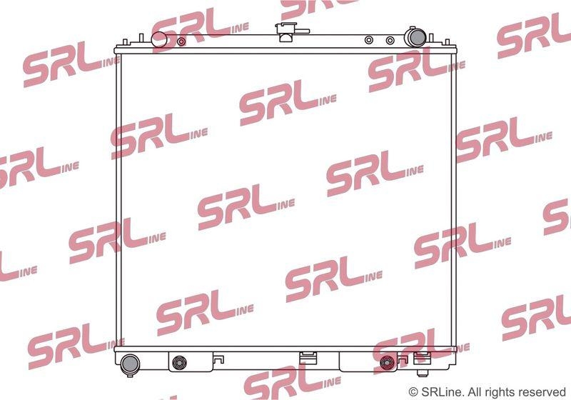 Radiator Nissan Navara 05-16, Pathfinder 04-, motor: 4.0 V6, 688x600x32, SRLine, Aluminiu/ Plastic brazat, 21460EB80A