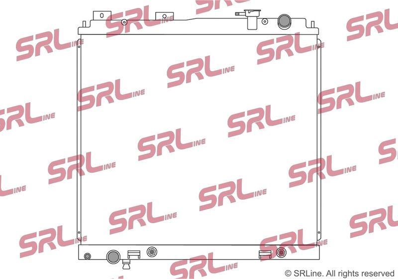 Radiator Nissan Navara 05-16, Pathfinder 04-, motor: 3.0 dci, 678x600x48, SRLine, miez si rezervor din aluminiu brazat, 214605X20A