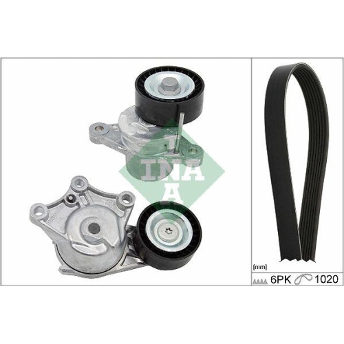 Set curea transmisie Citroen C3 2 (Sc) 09.09-, C3 2 Box / Liftback (Sc) 06.10-, C3 Picasso (Sh) 02.09-, C4 Cactus 09.14-, Ds3 (Sa) 11.09-12.16, Ds3 Cabriolet 01.13-07.15; Ds Ds 3 3 (Sa) 04.15-; Peugeot 2008 I (Cu) 03.13-, 208 (Cr) 02.13-12.19, 208 2 (Ub U