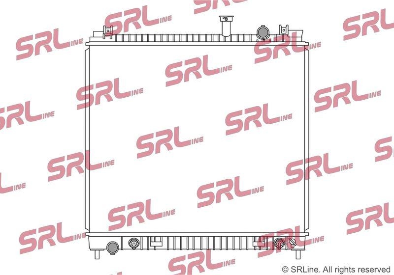 Radiator Infiniti Qx56 04-10; Nissan Armada 04-, Titan 04-, motor: 5.6 V8, 680x594x36, SRLine, Aluminiu/ Plastic brazat, 214607S000; 21460ZC00A