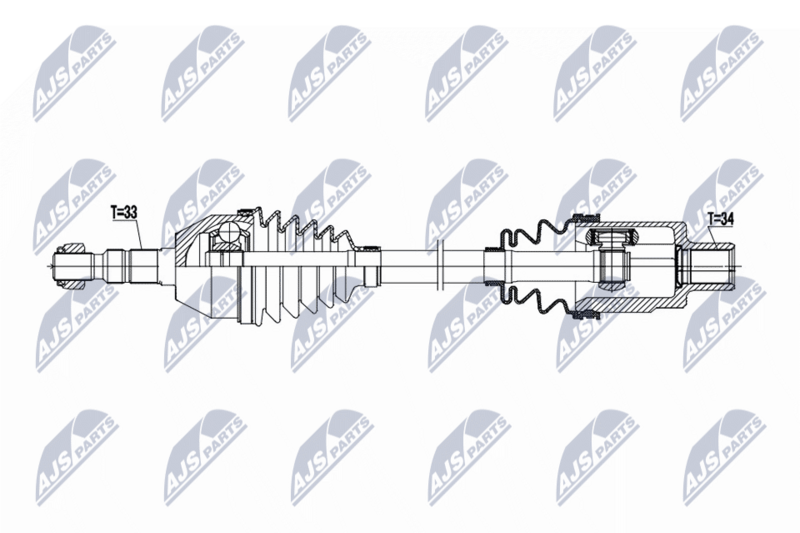Planetara Opel Astra J 1.4 T 2009-; partea dreapta, cutie viteze automata; 374489; NTY, aftermarket