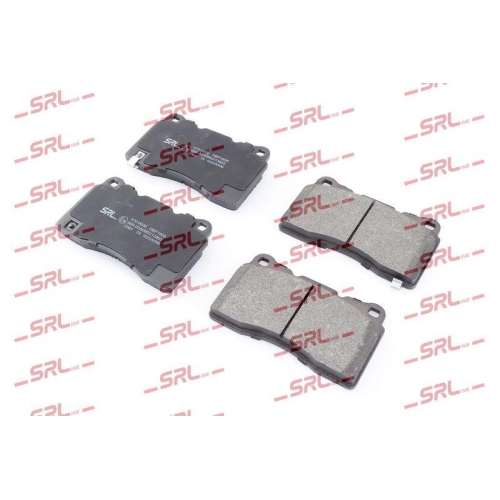 Placute frana Cadillac Ats; Chevrolet Corvette (C7), Corvette Cabriolet (C7); Ford Mustang Convertible, Mustang Coupe; Hyundai Genesis Coupe; Saab 9-5 (Ys3g), punte fata, cu indicator uzura acustic, SRLine