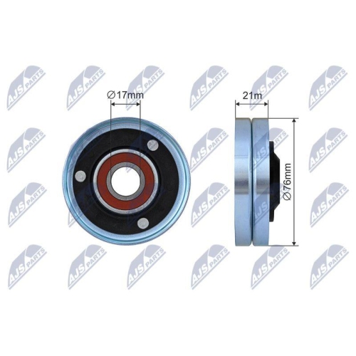 Rola intinzator curea transmisie Audi A5, A6 Allroad C6, A6 C6, A8 D3, Q7; Vw Touareg 4.2 03.2006-03.12, 500654