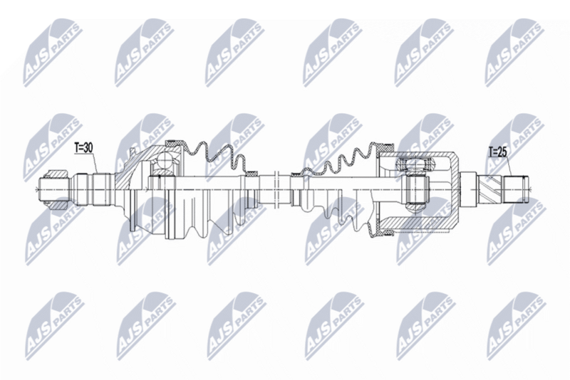 Planetara Opel Astra J 1.6 T 4x4 180 CP 2009-, Astra J GTC 2011-, Cascada 2013-; partea stanga, cutie viteze manuala cu 6 trepte; 374899; NTY, aftermarket