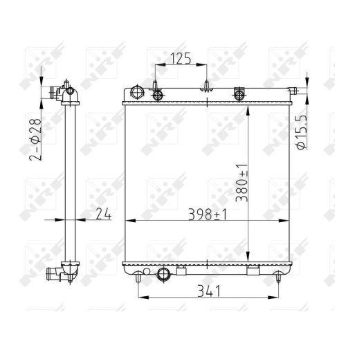 NRF Radiator, racire motor Economy Class