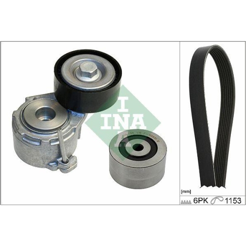 Set curea transmisie Citroen C4 I (Lc) 11.04-12.14; Peugeot 307 (3a/C) 08.00-12.12, 307 Break (3e) 03.02-12.09, 307 Sw (3h) 03.02-12.09, 307 Sw Box / Estate (3e 3h) 04.02-12.09, INA