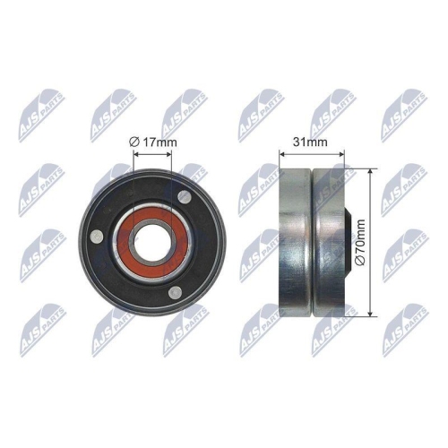 Rola intinzator curea transmisie Audi A8 D3; Vw Phaeton, Touareg 3.7, 4.2 10.2002-03.16, 500067