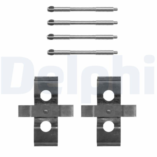 Set accesorii placute frana Alfa Romeo 147 (937 ), 156 (932 ), 156 Sportwagon (932 ), Gtv (916 ); Ford Focus 1 (Daw; Peugeot 406 Coupe (8c), punte Fata, DELPHI
