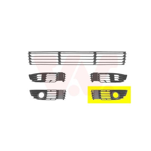 Grila bara protectie Vw Passat (3b3) Van Wezel 5837593, parte montare : stanga, fata
