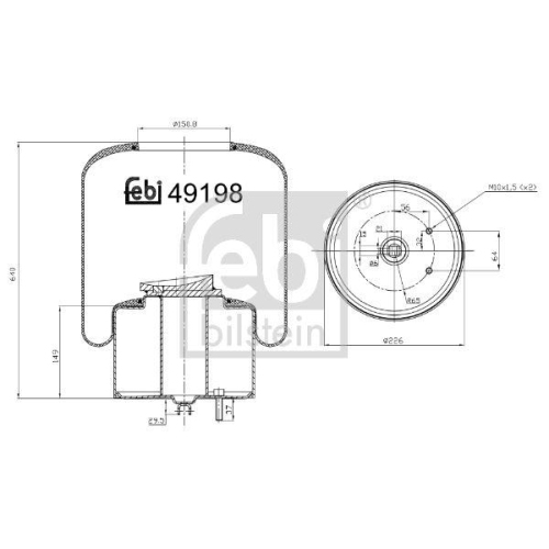 FEBI BILSTEIN Burduf, suspensie pneumatica