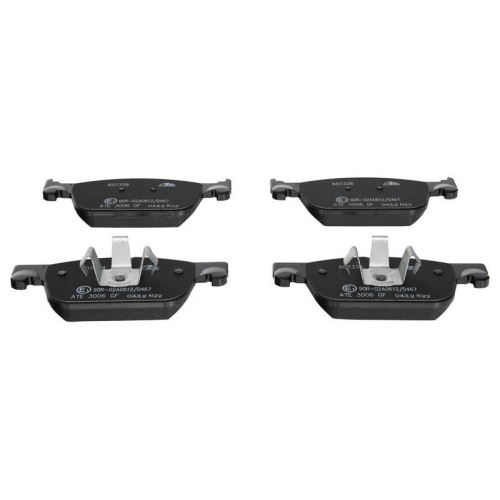 Placute frana fata Ate, Volvo S60 Iii (224), 02.2019-, S90 Ii (234), 01.2016-, V60 Ii (225, 227), 02.2018-, V90 Ii Combi (235, 236), 03.2016-, Xc60 Ii (246), 03.2017-,