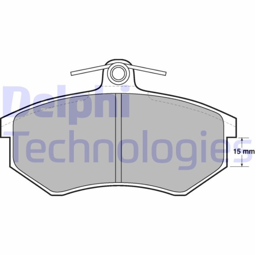 DELPHI set placute frana,frana disc