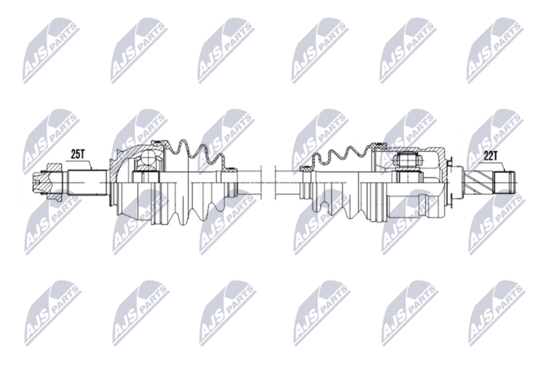 Planetara Opel Corsa D 1.3 CDTI 2006-2014; partea stanga, cutie viteze manuala; 13150502; NTY, aftermarket