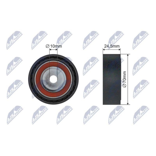 Rola intinzator curea transmisie Bmw Seria 3 (E36, E46) 1999-2007, Bmw Seria 5 (E34, E39, E61) 1996-2010, Bmw X3 (E83)03-2011, 002961132.