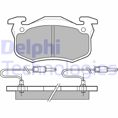 DELPHI set placute frana,frana disc