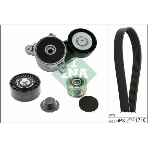 Set curea transmisie Dodge Caliber 06.06-; Jeep Compass (Mk49) 08.06-, Patriot (Mk74) 02.07-12.17; Mitsubishi Grandis (Na W) 03.03-12.11, Lancer 8 (Cy A Cz A) 03.07-, Lancer 8 Sportback (Cx A) 10.07-, Outlander 2 (Cw W) 11.06-12.12, INA