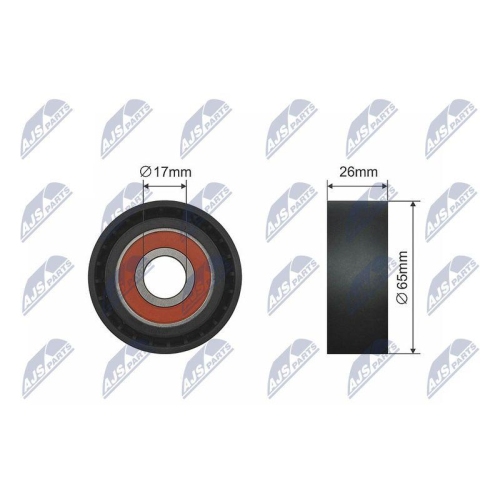 Rola intinzator curea transmisie Bmw Seria 3 (E90), 3 (E91), 3 (E92), 3 (E93), 5 (F10), 5 (F11), 5 Gran Turismo (F07), 6 (F12), 6 (F13), 6 Gran Coupe (F06), 7 (F01 2.0d, 3.0d 09.2006-07.19, 500019