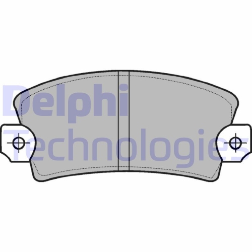 DELPHI set placute frana,frana disc