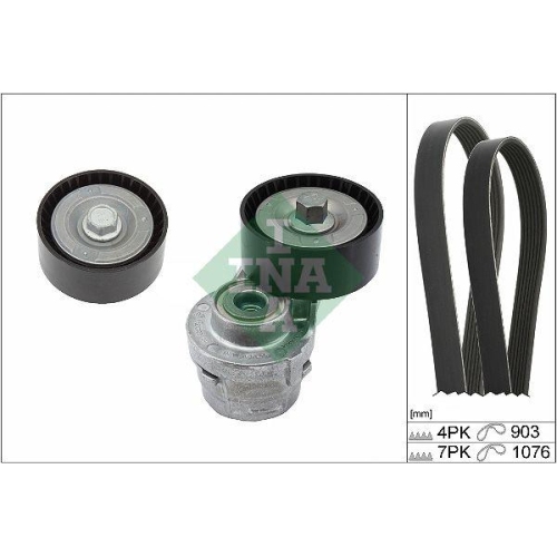 Set curea transmisie Fiat Ducato Box ( 250) 07.06-, Ducato Box (244) 12.01-, Ducato Bus (244) 12.01-, Ducato Bus (250) 07.06-, Ducato (244) 12.01-, Ducato (250) 07.06-, INA